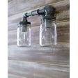 Westerfeld 2-Light Ball Jar Sconce, Edison Style 1890 Era 40W Bulbs Westerfeld 2-Light Ball Jar Sconce, Edison Style 1890 Era 40W Bulbs