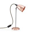 Lovell Task Lamp, 995-Natural Raw Copper, Stem in 975-Galvanized, CSBG-Black & Gold Cloth Cord, Black Plug & Switch Lovell Task Lamp, 995-Natural Raw Copper, Stem in 975-Galvanized, CSBG-Black & Gold Cloth Cord, Black Plug & Switch