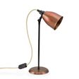 Lovell Task Lamp, 996-Natural Weathered Copper, Stem in 100-Black, CSGW-Gold & White Cloth Cord, Black Plug & Switch Lovell Task Lamp, 996-Natural Weathered Copper, Stem in 100-Black, CSGW-Gold & White Cloth Cord, Black Plug & Switch