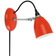 Lovell Plug-In Wall Sconce, 420-Orange, Galvanized Arm, SBK-Standard Black Cord Lovell Plug-In Wall Sconce, 420-Orange, Galvanized Arm, SBK-Standard Black Cord