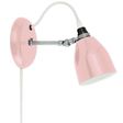 Lovell Plug-In Wall Sconce, 480-Blush Pink, Galvanized Arm, SWH-Standard White Cord Lovell Plug-In Wall Sconce, 480-Blush Pink, Galvanized Arm, SWH-Standard White Cord