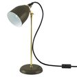Lovell Task Lamp, 600-Bronze, Stem in 997-Natural Raw Brass, SBK-Standard Black Cord, Black Plug & Switch Lovell Task Lamp, 600-Bronze, Stem in 997-Natural Raw Brass, SBK-Standard Black Cord, Black Plug & Switch