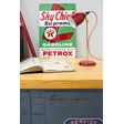 Lovell Task Lamp, 455-Porcelain Cherry Red, Stem in 997-Raw Brass, CSRW-Red & White Cloth Cord Lovell Task Lamp, 455-Porcelain Cherry Red, Stem in 997-Raw Brass, CSRW-Red & White Cloth Cord