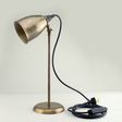 Lovell Task Lamp, 998-Natural Weathered Brass, Stem in Raw Brass, SBK-Standard Black Cord, Plug Black & Switch Lovell Task Lamp, 998-Natural Weathered Brass, Stem in Raw Brass, SBK-Standard Black Cord, Plug Black & Switch