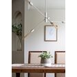 Downtown Minimalist 5-Light Chandelier, 200-White, Totem III LED Tala Lamps Downtown Minimalist 5-Light Chandelier, 200-White, Totem III LED Tala Lamps