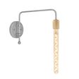 Downtown Minimalist Wooden Socket Swing Arm Sconce, 975-Galvanized, G66 Arm, Ash Wood, Shown with Totem III Tala Lamp Downtown Minimalist Wooden Socket Swing Arm Sconce, 975-Galvanized, G66 Arm, Ash Wood, Shown with Totem III Tala Lamp
