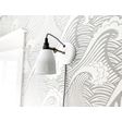 Lovell Plug-In Wall Sconce, 250-Porcelain White, Weathered Brass Arm, CSBW-Black and White Cloth Cord | Photo Courtesy of Little Adi+Co Lovell Plug-In Wall Sconce, 250-Porcelain White, Weathered Brass Arm, CSBW-Black and White Cloth Cord | Photo Courtesy of Little Adi+Co