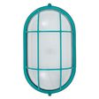 Amidships Bulkhead Wall Mount Light Fixture, Large, 390-Teal Amidships Bulkhead Wall Mount Light Fixture, Large, 390-Teal