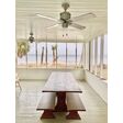 Machine Age Galvanized Ceiling Fan, White Blades, No Light Kit, 52” Wing Span | Photo Courtesy of Homeowner Machine Age Galvanized Ceiling Fan, White Blades, No Light Kit, 52” Wing Span | Photo Courtesy of Homeowner