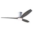 Arbor Flush DC Ceiling Fan, Gloss White, Graywash Blades, 17W LED Light Arbor Flush DC Ceiling Fan, Gloss White, Graywash Blades, 17W LED Light