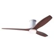 Arbor Flush DC Ceiling Fan, Gloss White, Mahogany Blades, 17W LED Light Arbor Flush DC Ceiling Fan, Gloss White, Mahogany Blades, 17W LED Light