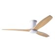 Arbor Flush DC Ceiling Fan, Gloss White, Maple Blades, No Light Arbor Flush DC Ceiling Fan, Gloss White, Maple Blades, No Light