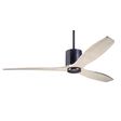 LeatherLuxe DC Ceiling Fan, Dark Bronze with Black Leather, Whitewash Blades, No Light LeatherLuxe DC Ceiling Fan, Dark Bronze with Black Leather, Whitewash Blades, No Light