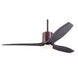 LeatherLuxe DC Ceiling Fan, Dark Bronze with Chocolate Leather, Ebony Blades, 17W LED Light LeatherLuxe DC Ceiling Fan, Dark Bronze with Chocolate Leather, Ebony Blades, 17W LED Light