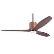 LeatherLuxe DC Ceiling Fan, Dark Bronze with Tan Leather, Mahogany Blades, 17W LED Light LeatherLuxe DC Ceiling Fan, Dark Bronze with Tan Leather, Mahogany Blades, 17W LED Light
