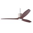 LeatherLuxe DC Ceiling Fan, Gloss White with Ivory Leather, Mahogany Blades, No Light LeatherLuxe DC Ceiling Fan, Gloss White with Ivory Leather, Mahogany Blades, No Light