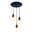 Porcelain II LED Tala Lamp (Displayed here: Downtown Minimalist Wood Socket 3-Light Pendant, 705-Navy, Walnut Wood, SBK-Standard Black Cord, Shown with Porcelain II Tala Lamps) Porcelain II LED Tala Lamp (Displayed here: Downtown Minimalist Wood Socket 3-Light Pendant, 705-Navy, Walnut Wood, SBK-Standard Black Cord, Shown with Porcelain II Tala Lamps)