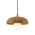 Porcelain II LED Tala Lamp (Displayed here: Ventura Wooden Shade Pendant, Ash Wood, Nickel Socket, TBR-Brown Twist Cord, Shown with Porcelain II Tala Lamp - Lit) Porcelain II LED Tala Lamp (Displayed here: Ventura Wooden Shade Pendant, Ash Wood, Nickel Socket, TBR-Brown Twist Cord, Shown with Porcelain II Tala Lamp - Lit)