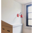 Lovell Plug-In Wall Sconce, 420-Orange, 975-Galvanized Arm, SBK-Standard Cord | Photo Courtesy of Dane Street Studio Lovell Plug-In Wall Sconce, 420-Orange, 975-Galvanized Arm, SBK-Standard Cord | Photo Courtesy of Dane Street Studio