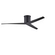 Astra Flush Mount Ceiling Fan, Black with Black Blades Astra Flush Mount Ceiling Fan, Black with Black Blades