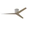 Astra Flush Mount Ceiling Fan, Brushed Nickel with Gray Ash Blades Astra Flush Mount Ceiling Fan, Brushed Nickel with Gray Ash Blades