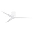 Astra Flush Mount Ceiling Fan, Gloss White with Gloss White Blades Astra Flush Mount Ceiling Fan, Gloss White with Gloss White Blades