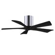 Zora 5 Blade Ceiling Fan, Polished Chrome with Matte Black Blades, 42" Diameter Zora 5 Blade Ceiling Fan, Polished Chrome with Matte Black Blades, 42" Diameter