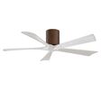 Zora 5 Blade Ceiling Fan, Walnut with Matte White Blades, 52" Diameter Zora 5 Blade Ceiling Fan, Walnut with Matte White Blades, 52" Diameter