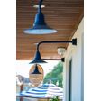Decorative Backing Plate Cover (Displayed here: 12" Aero, 705-Navy, G8 Gooseneck Arm) Decorative Backing Plate Cover (Displayed here: 12" Aero, 705-Navy, G8 Gooseneck Arm)