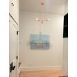 Downtown Minimalist 3-Light Chandelier, 495-Sherbet Orange, 24" Stem, Porcelain II LED Tala Lamp | Photo Courtesy of Homeowner Downtown Minimalist 3-Light Chandelier, 495-Sherbet Orange, 24" Stem, Porcelain II LED Tala Lamp | Photo Courtesy of Homeowner