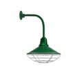 16" Aero, 307-Emerald Green, Wire Cage, 975-Galvanized, G13 Gooseneck Arm 16" Aero, 307-Emerald Green, Wire Cage, 975-Galvanized, G13 Gooseneck Arm