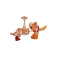 Dynamic Dual Rotational Ceiling Fan, Polished Copper, Wood Blades Dynamic Dual Rotational Ceiling Fan, Polished Copper, Wood Blades