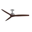 Kute™ 60 Modern Ceiling Fan, Galvanized with Dark Walnut Blades Kute™ 60 Modern Ceiling Fan, Galvanized with Dark Walnut Blades