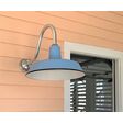 Decorative Backing Plate Cover (Displayed here: 16" The Original™ Warehouse Gooseneck Light, 765-Delphite Blue, G22 Arm, 980-Brushed Aluminum, Decorative Backing Plate) Decorative Backing Plate Cover (Displayed here: 16" The Original™ Warehouse Gooseneck Light, 765-Delphite Blue, G22 Arm, 980-Brushed Aluminum, Decorative Backing Plate)
