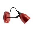Lovell Wall Sconce, 400-Barn Red, Black Arm, SBK-Standard Black Cord Lovell Wall Sconce, 400-Barn Red, Black Arm, SBK-Standard Black Cord