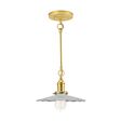 Fluted Shade Stem & Loop Pendant Light | Barn Light Electric