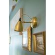 Lovell Wall Sconce, 997-Natural Raw Brass, Raw Brass Arm, CSGW-Gold & White Cloth Cord Lovell Wall Sconce, 997-Natural Raw Brass, Raw Brass Arm, CSGW-Gold & White Cloth Cord