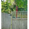 Atomic Industrial Guard Post Mount, 400-Barn Red, Clear Glass | Customer Submission Atomic Industrial Guard Post Mount, 400-Barn Red, Clear Glass | Customer Submission