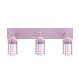 Static Ring LED Triple Vanity Light, Straight Arm Mounting, 790-Lavender, FST-Frosted Glass Static Ring LED Triple Vanity Light, Straight Arm Mounting, 790-Lavender, FST-Frosted Glass