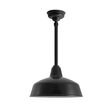 16" Avalon, 100-Black, 12" Stem, Hang Straight Canopy 16" Avalon, 100-Black, 12" Stem, Hang Straight Canopy