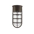 Flush Mount Guard Sconce, 600-Bronze, CGG-Standard Cast Guard, CLR-Clear Glass Flush Mount Guard Sconce, 600-Bronze, CGG-Standard Cast Guard, CLR-Clear Glass