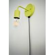 Downtown Minimalist Plug In Wall Sconce, 388-Chartruese, Cotton Black & White Cord, Globe LED Tala Lamp | Customer Submission Downtown Minimalist Plug In Wall Sconce, 388-Chartruese, Cotton Black & White Cord, Globe LED Tala Lamp | Customer Submission
