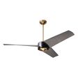 Ambit DC Ceiling Fan, Satin Brass/Matte Black, Greywash Blades, 17W LED Light Ambit DC Ceiling Fan, Satin Brass/Matte Black, Greywash Blades, 17W LED Light