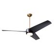 Ambit DC Ceiling Fan, Satin Brass/Matte Black, Matte Black Blades, 17W LED Light Ambit DC Ceiling Fan, Satin Brass/Matte Black, Matte Black Blades, 17W LED Light