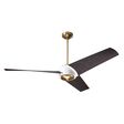 Ambit DC Ceiling Fan, Satin Brass/Matte White, Ebony Blades, No Light Ambit DC Ceiling Fan, Satin Brass/Matte White, Ebony Blades, No Light