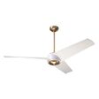 Ambit DC Ceiling Fan, Satin Brass/Matte White, Whitewash Blades, No Light Ambit DC Ceiling Fan, Satin Brass/Matte White, Whitewash Blades, No Light