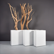 Jay Scotts Fiberglass Amesbury Planters, Matte White Jay Scotts Fiberglass Amesbury Planters, Matte White