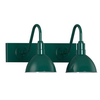 Union Gooseneck Double Vanity Light