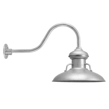 Galvanized outdoor shop light fixtures