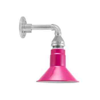 Canal SoHo Sconce, 490-Magenta, Mounting in 975-Galvanized